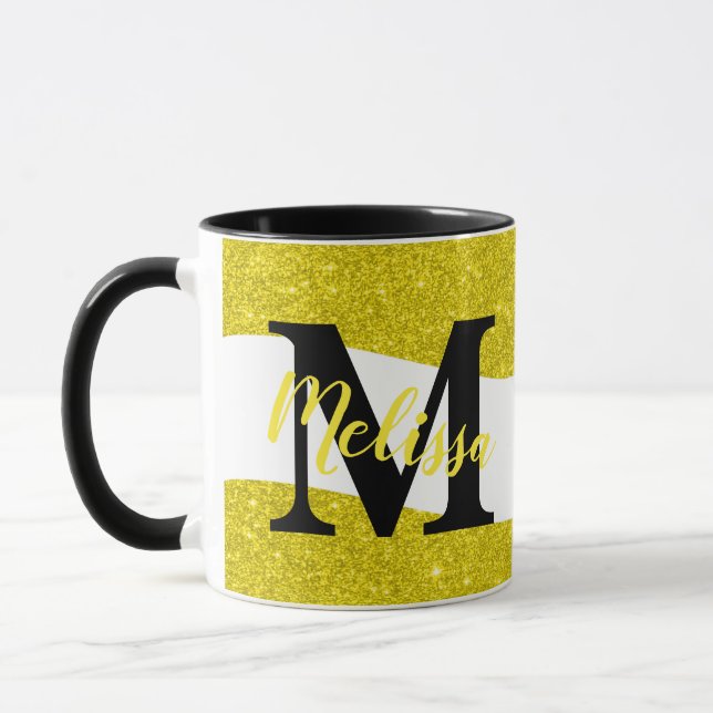 Personalized glitter  mug (Left)