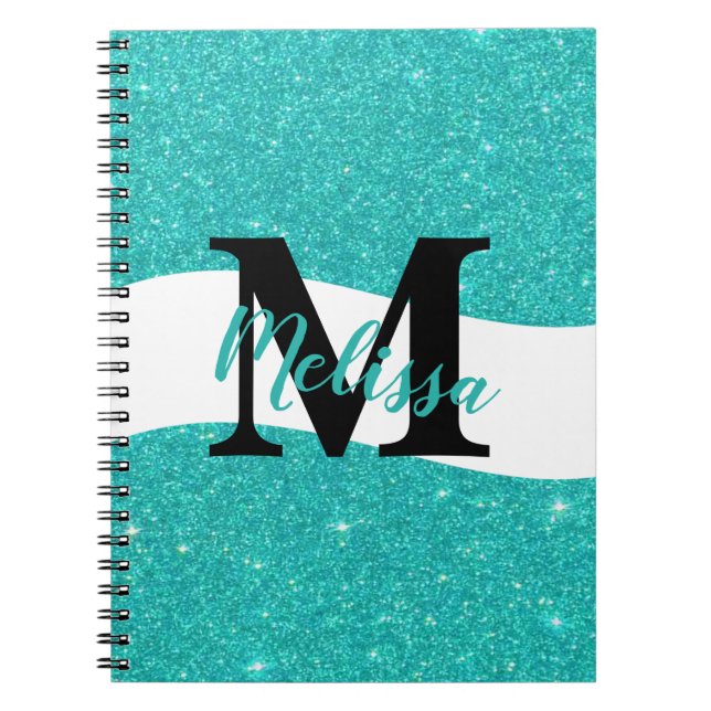 Personalized glitter notebook (Front)
