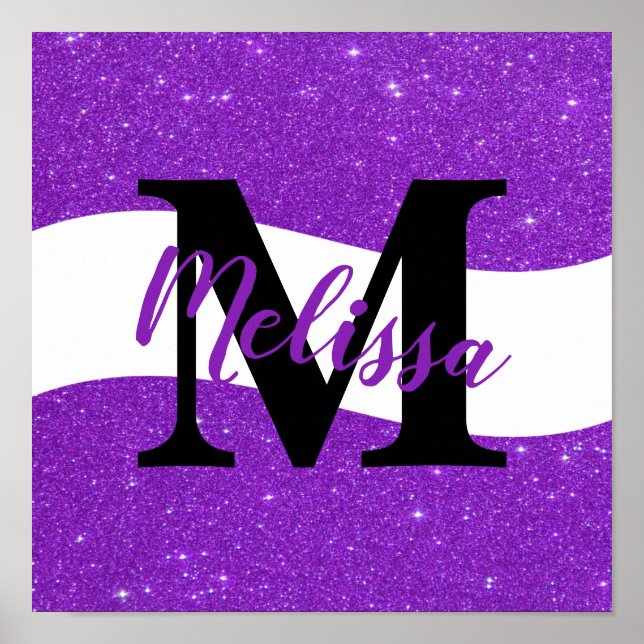 Personalized glitter  poster (Front)