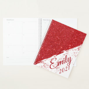 Personalized glitter spray planner