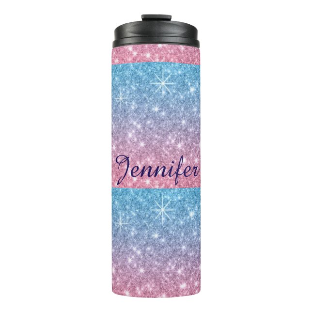 PERSONALIZED GLITTER STYLE TUMBLER (Front)