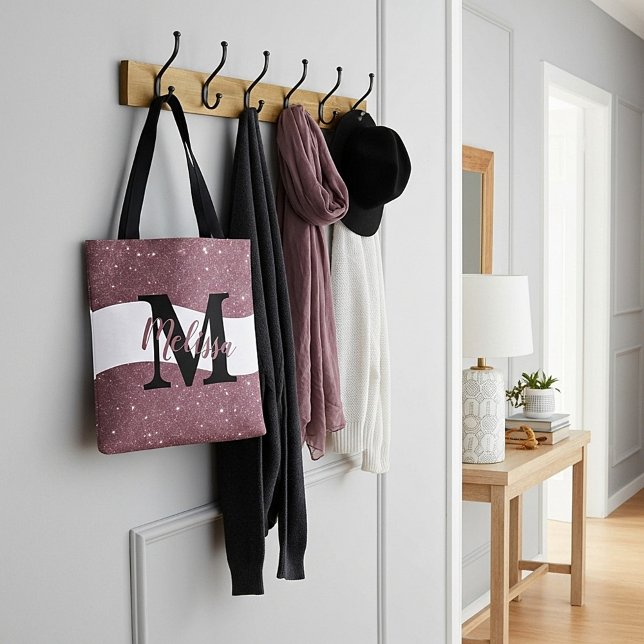 Personalized glitter  tote bag (Creator Uploaded)