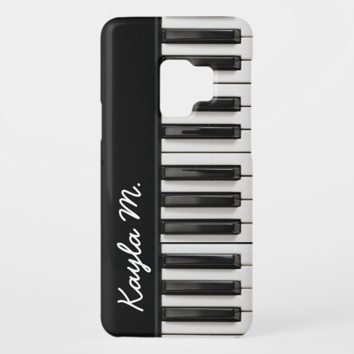 Personalized Glossy Piano Keys Case_Mate Samsung Galaxy S9 Case