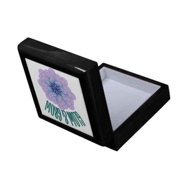 Personalized Glow & Grow Aesthetic Floral Quote Gift Box (Back Open)