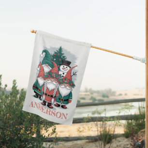 Personalized Gnome House Flag