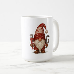 Personalized Gnome Plumber/Handyman Christmas Coffee Mug