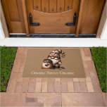 Personalized Gnome Sweet Gnome Coffee Gnome  Doormat