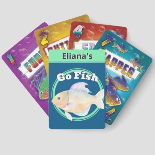 Personalized Go Fish Fun Kids Childrens Card Game