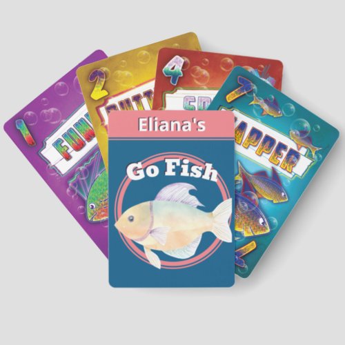 Personalized Go Fish Fun Kids Childrens Card Game