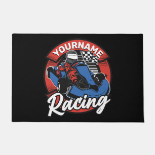 Personalized Go Kart Extreme Racing Karting Race Doormat
