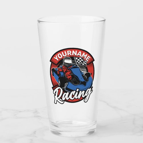 Personalized Go Kart Extreme Racing Karting Race  Glass