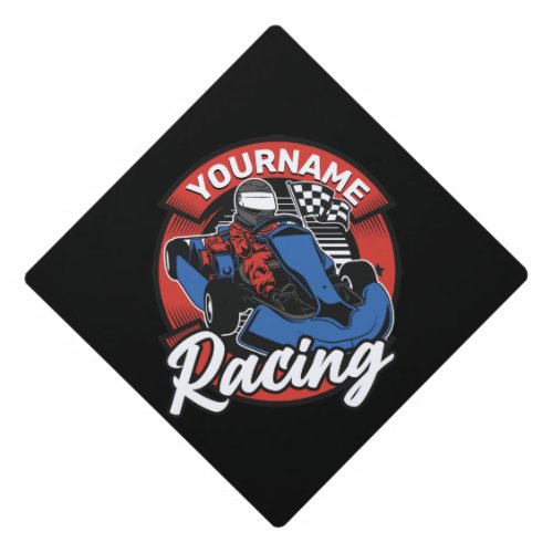 Personalized Go Kart Extreme Racing Karting Race  Graduation Cap Topper