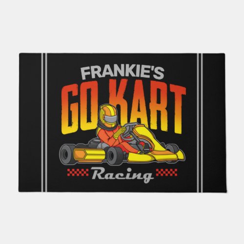 Personalized Go Kart Racing Motorsport Karting Doormat