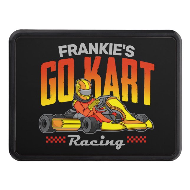 Personalized Go Kart Racing Motorsport Karting Hitch Cover (Front)