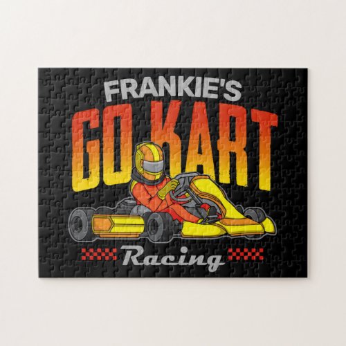 Personalized Go Kart Racing Motorsport Karting Jigsaw Puzzle