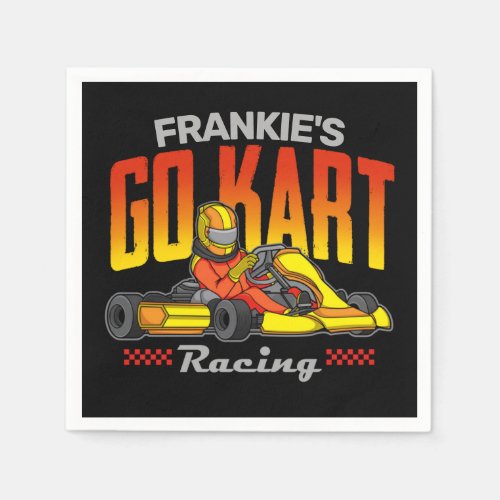 Personalized Go Kart Racing Motorsport Karting Napkins