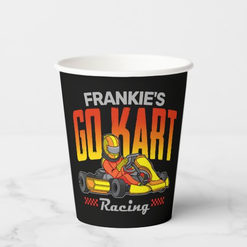 Personalized Go Kart Racing Motorsport Karting  Paper Cups