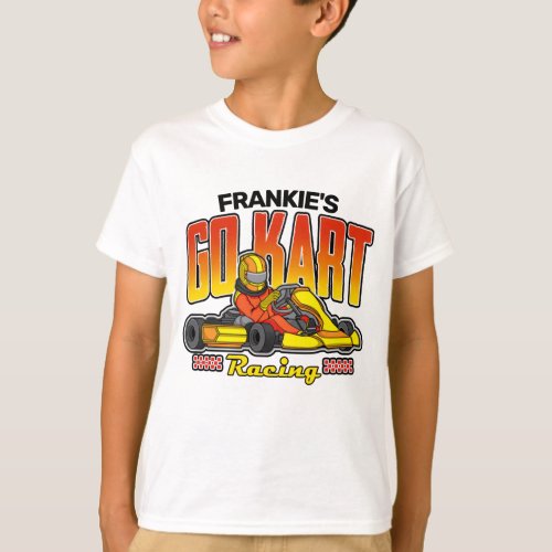 Personalized Go Kart Racing Motorsport Karting T_Shirt