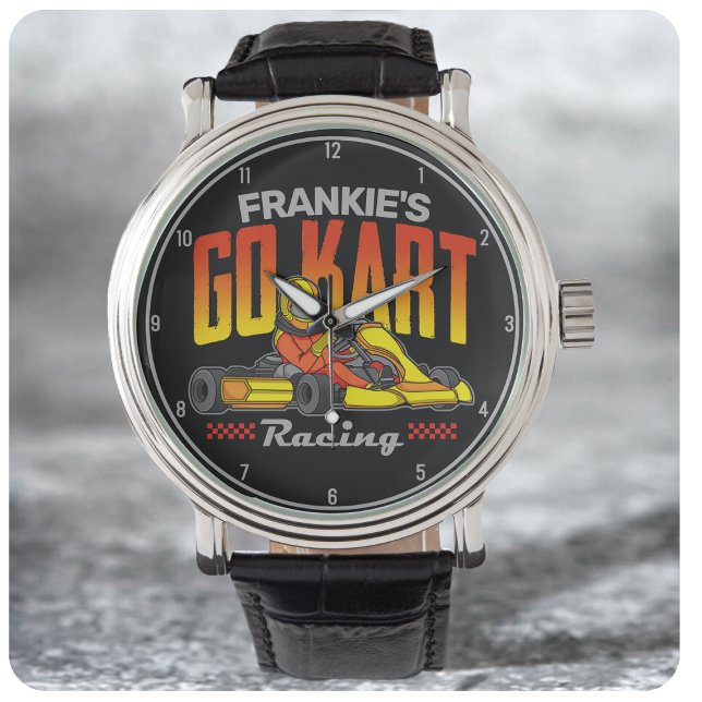 Personalized Go Kart Racing Motorsport Karting Watch (Creator Uploaded)