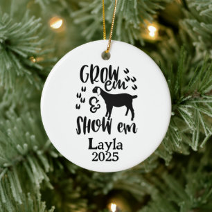 Personalized Goat 4H Farm Ornament