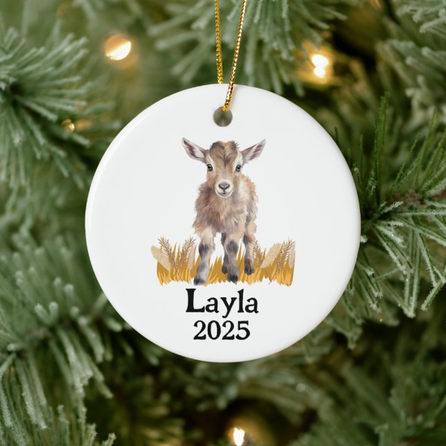 Personalized Goat 4H Farm Ornament (Tree)