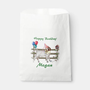 Personalized Goat Birthday Party Theme Favor Bags