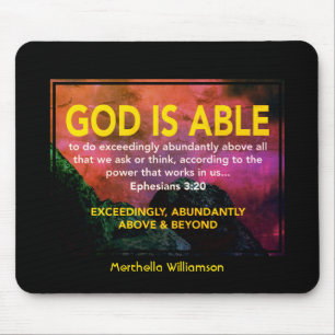 Personalized GOD IS ABLE  Mouse Pad