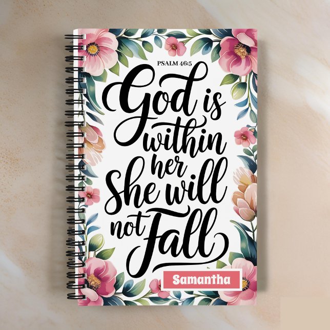 Personalized God is Within Her Christian Journal (Creator Uploaded)