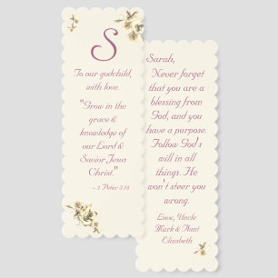 Personalized Goddaughter  Bookmarks