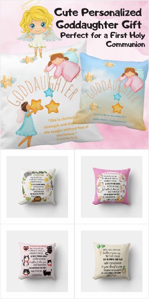 Personalized GODDAUGHTER Gift Pillows