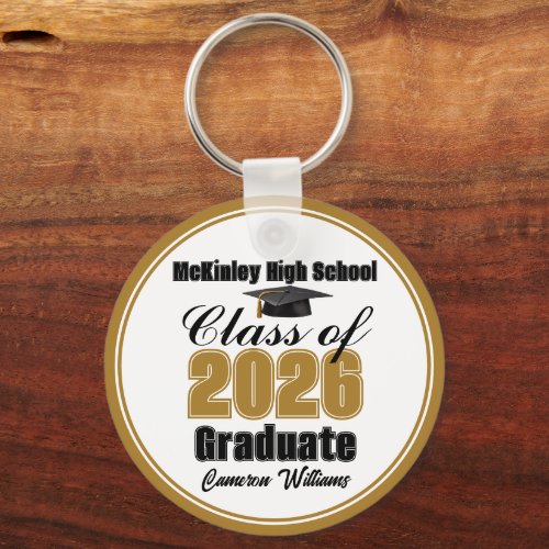 Personalized Gold Class of 2026 Graduation Party
