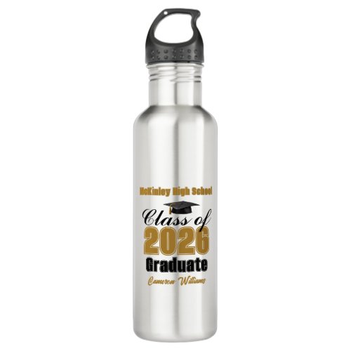 Personalized Gold Class of 2026 Graduation