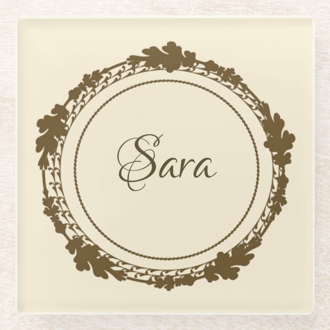 Personalized Gold Coaster (Front)