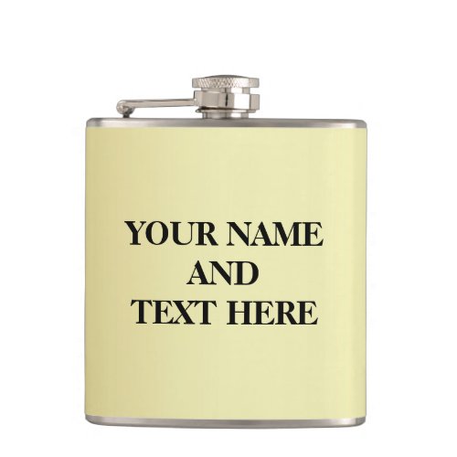 Personalized Gold Custom Your Own Photo Flask