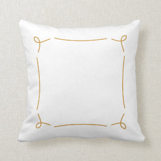 Personalized Gold Decorative Accent Pillow