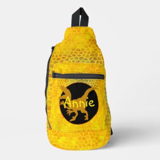 Personalized Gold Dinosaur