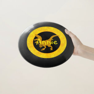 Personalized Gold Dinosaur Wham-O Frisbee