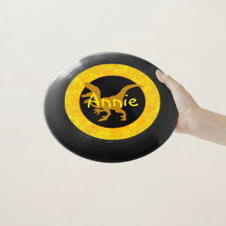 Personalized Gold Dinosaur Wham-O Frisbee