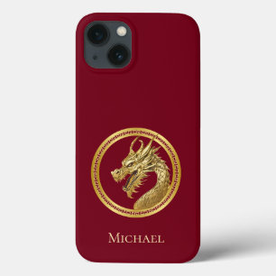 Personalized-Gold Dragon- iPhone 13 Case