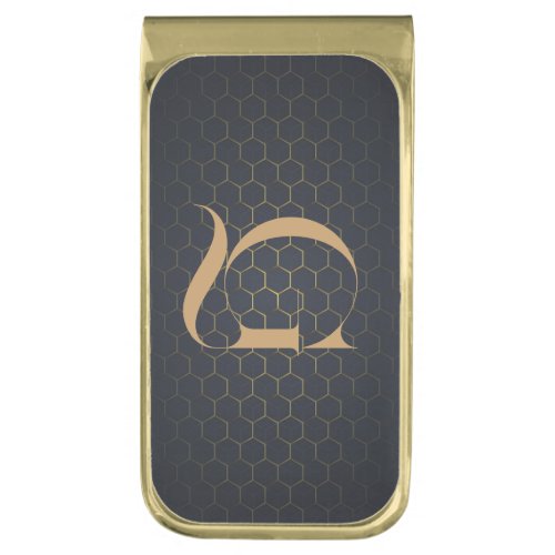 Personalized Gold Finish Money Clip With Monogram