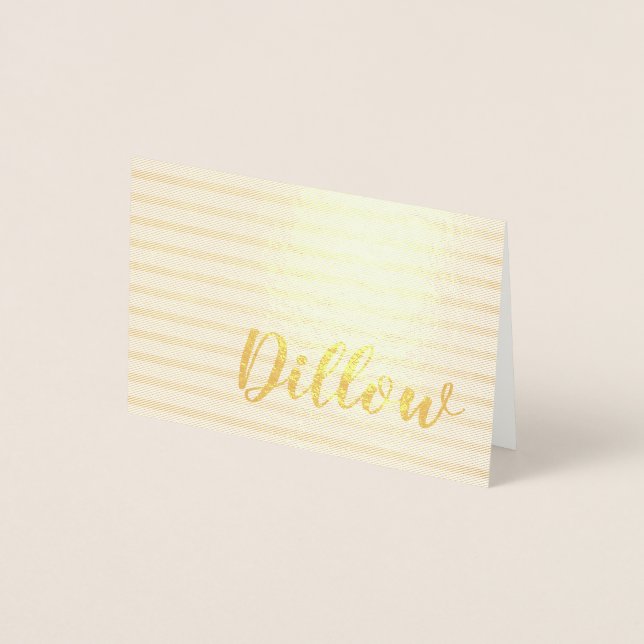 Personalized Gold Foil Design Card (Front)