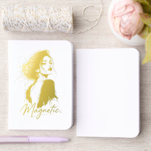 Personalized Gold Foil Pocket Journal
