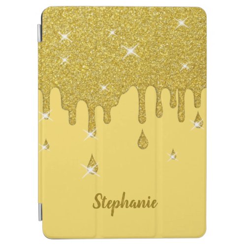 Personalized Gold Glitter Effect  Sparkles iPad Air Cover