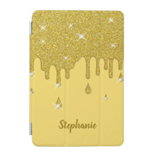 Personalized Gold Glitter Effect & Sparkles iPad Mini Cover