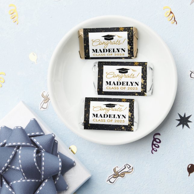 Personalized Gold Glitter Graduation Candy Favor  (Party)