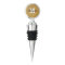 Personalized gold glitter wine stopper with name