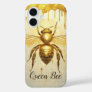 Personalized Gold Honey Bee Beehive Honeybee iPhone 16 Case