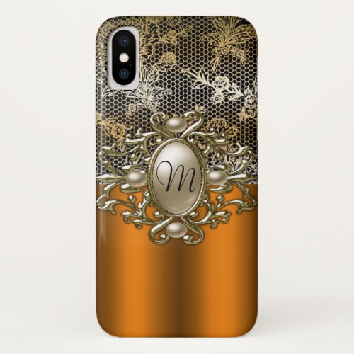 Personalized Gold Jewel and Lace
