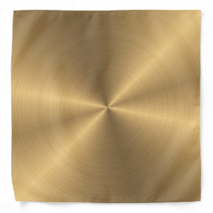 Personalized Gold Metallic Radial Texture Bandana