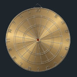 Personalized Gold Metallic Radial Texture Dartboard<br><div class="desc">Feel free to modify the design according to your own preferences. You may change the design location, orientation, background colors and size. Also, you may add your own text, or slogan set its font, location and size, all in order to create the ultimate personal gift for you and your loved...</div>
